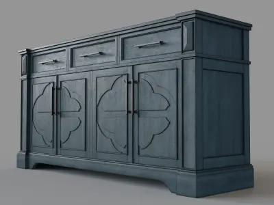 Craft And Main Accent Media Cabinet 3D model