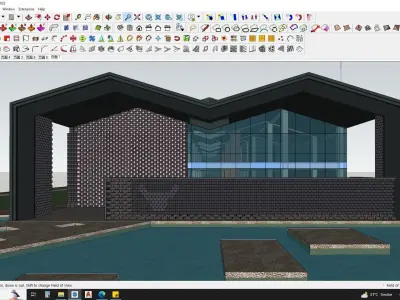 CONTEMPORARY OFFICE BUILDING 3D MODEL 3D model