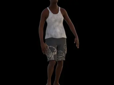 Street boy 3D model