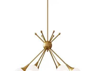 Kovacs 6 Light 1 Tier Chandelier  3D model