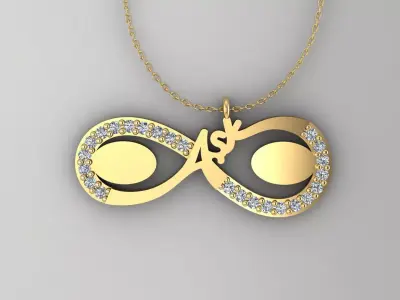 Pendant P214 3D Print Model 3D print model