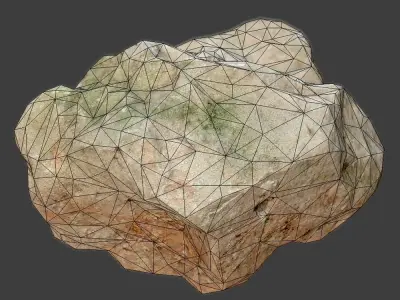 Lena Stone Low-poly 3D model