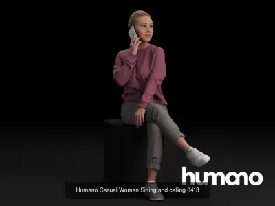 Humano 5-Pack - PEOPLE - DIVERSE - STREET - 5x 3D models 04D