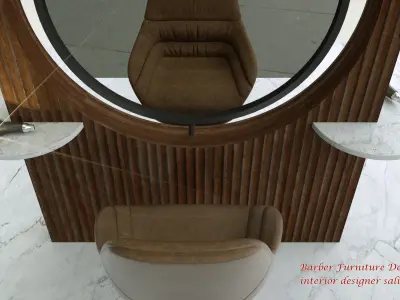  Barber Furniture 3d model 3D model