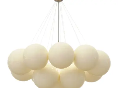 Anna-Chandelier chandelier with balls hanging from it 3D model