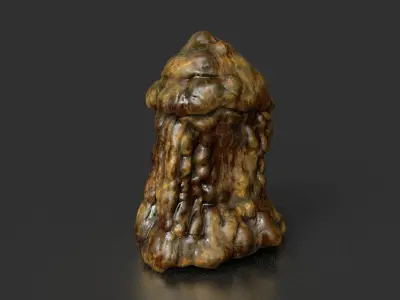 Low poly Stalactite Cave Modular Pack A 2020 Low-poly 3D model