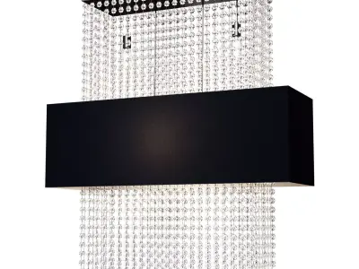 Ideal Lux PHOENIX PL5 NERO ceiling lamp 3D model