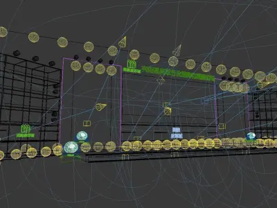 Concert party carnival stage 15 3D model