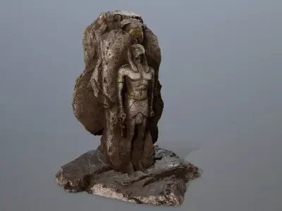 horus rock Low-poly 3D model