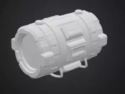  sci-fi energy barrel  3D model