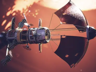 Space explorer Low-poly 3D model