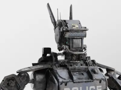Chappie Police Robot Variant Fully IK RIGGED on LAUNCH SALE 3D model