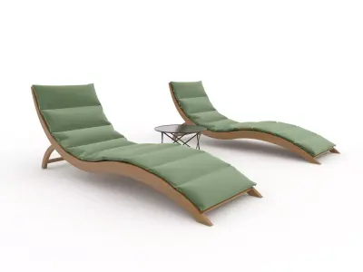 Sun Lounger 16 3D model