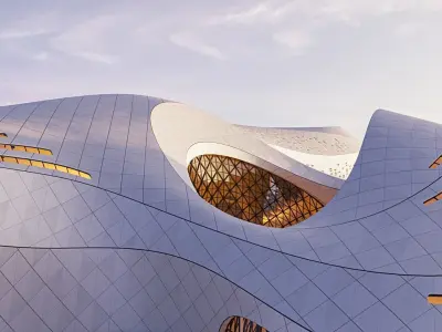 Futuristic building 49 3D model