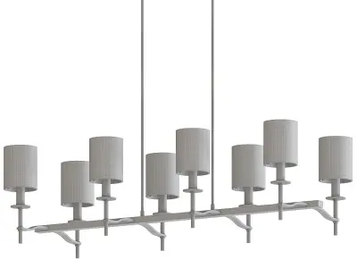 HEWITT chandelier with lamps hanging from it 3D model