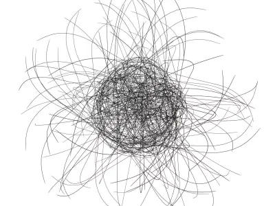 Abstract Sphere Line v1 003 3D model
