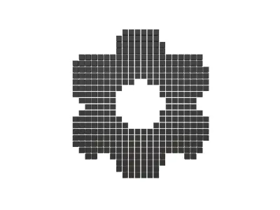 Setting Symbol Cube Style v1 001 Low-poly 3D model