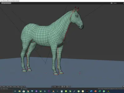 The Most Advanced Horse Rig for Blender  Its Here Low-poly 3D model