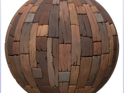 Stylized Wood Floor Seamless Texture Texture 9
