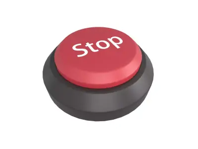 Start Button V1 007 Low-poly 3D model