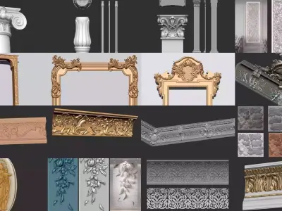 decoration archetual 3D Model Pack