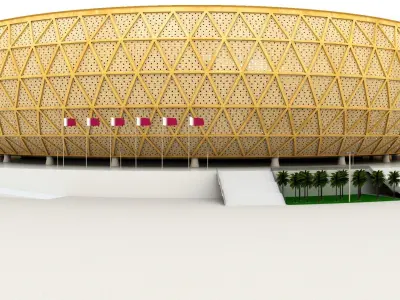 Lusail Qatar Stadium 2022 3D model