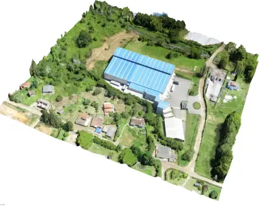 Industrial Plant Layout 3D model