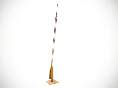 Road Blocker Low-poly 3D model