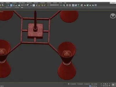 LYRA CHANDELIER Low-poly 3D model