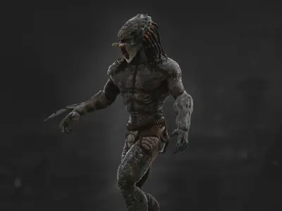 Predator Assassin Low-poly 3D model