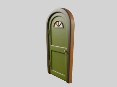 Cartoon Door 14b 3D model