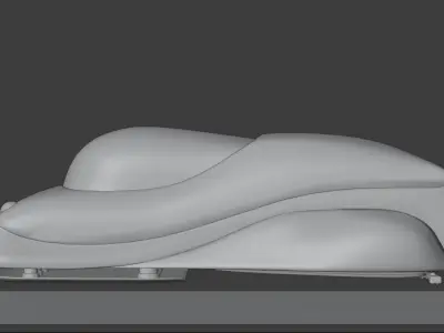 Flying Vehicle - Rigged Low-poly 3D model