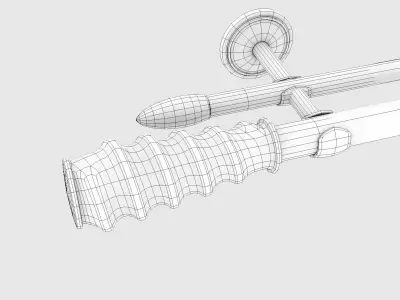 Curtain Rods No5 3D model