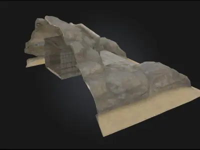 Ancient Tomb Entrance  Threshold to the Forgotten Dead 3D model