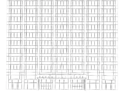 Skyscraper Paramount Plaza New York 3D model