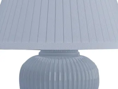 White Ceramic Lamp 3D model