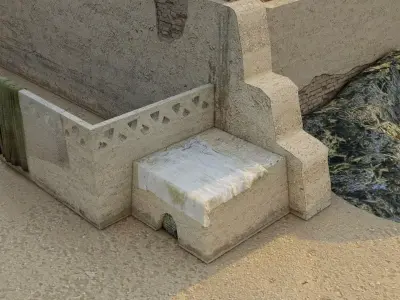 Old Village Houses 3D Model Low-poly 3D model