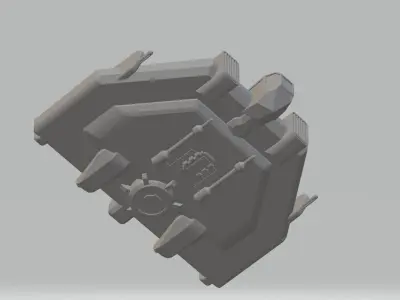CS3-072023 Concept Starship 3D print model