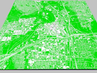 Cityscape Fort Worth Texas USA 3D model