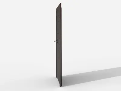 Wooden door 7 Low-poly 3D model