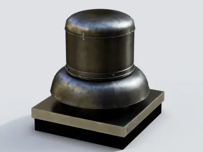 Roof Vent 17 Low-poly 3D model