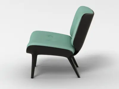 Contemporary Designer Lounge Chair 3D model