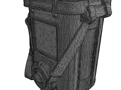 Rugged Portable Survival Device Low-poly 3D model