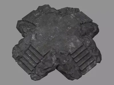 Staris Rock 08 Low-poly 3D model