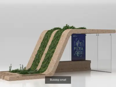 All Busstop collection 3D Model Pack
