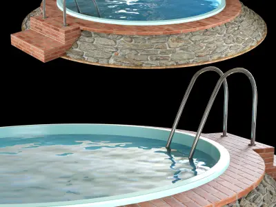 Swimming pool 02 3D model