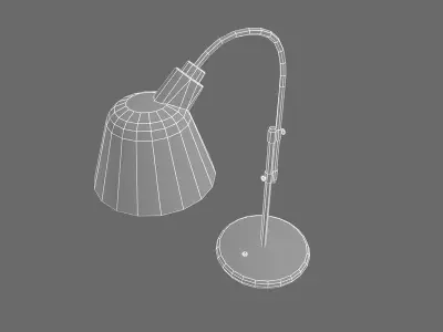 Metal desktop lamp 3D model