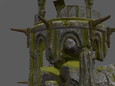 old temple 3D model