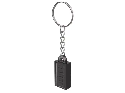 Keychain - Spooky Door - It - Printable 3d model - STL files 3D print model
