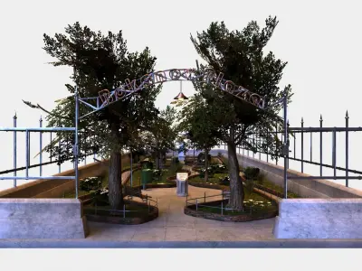 Bokanov plaza 3D model